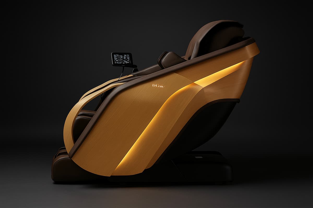 Japanischer Massagesessel D.Core CIRRUS II aus echtem Leder